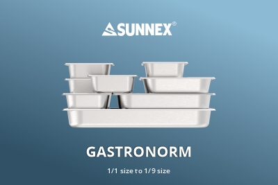 Die hochwertige Gastronorm-Pfanne von Sunnex kommt