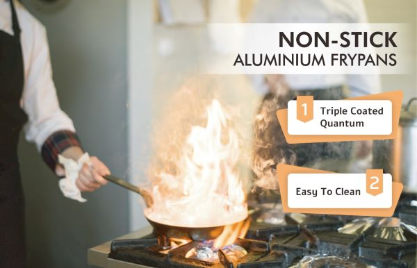 Sunnex-Aluminium-Frypans mit Nicht-Stick