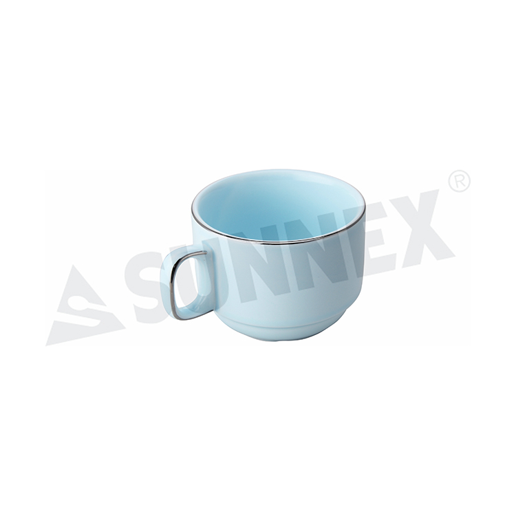 Blaue Farbe Porzellan Kaffeetasse