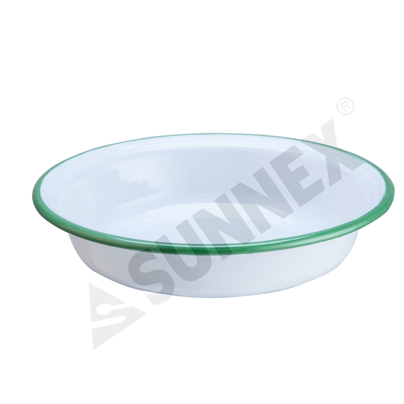 Emaille Coating Pie Dish mit verfügbarer Farbe Alter