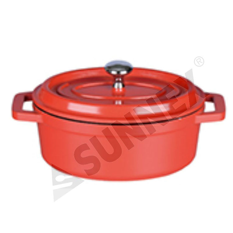 Kitchen Red Classic Mini Series Suppentopf mit Griff, ovaler Auflauf